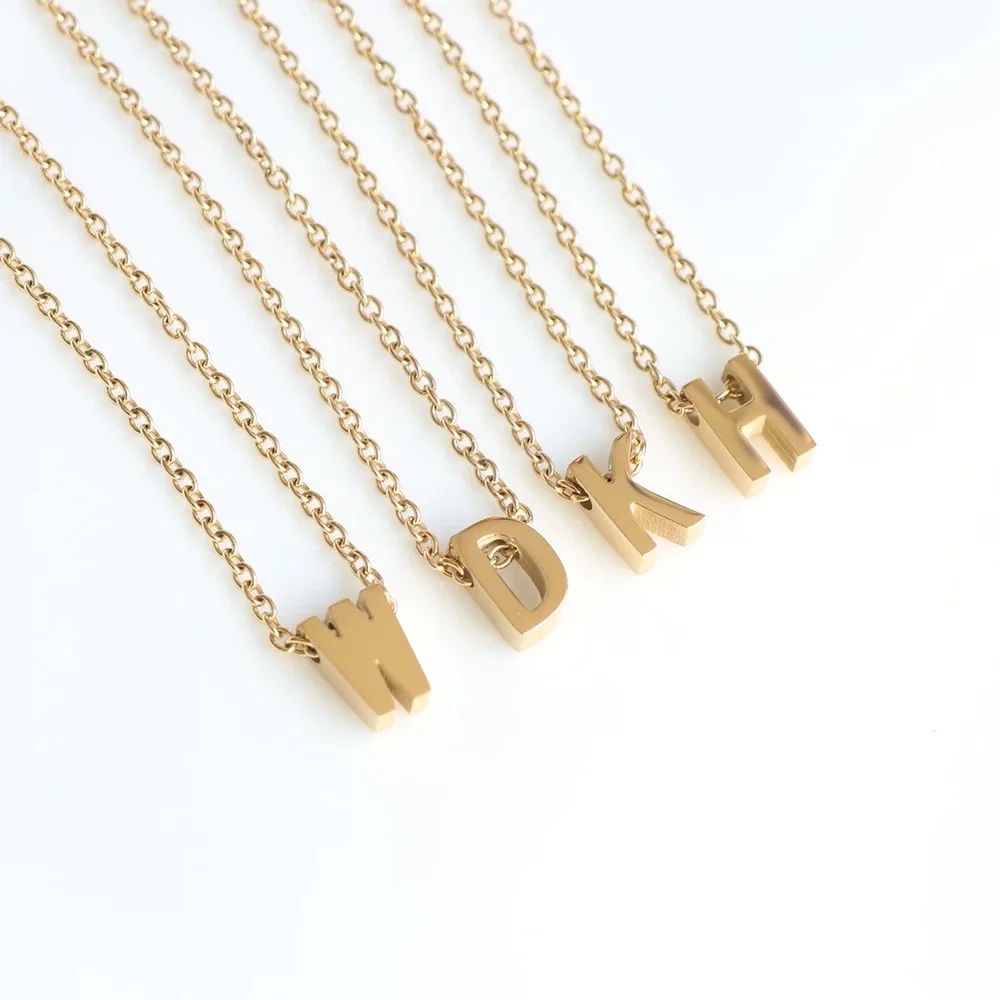 Minimalist hot sale initial necklace