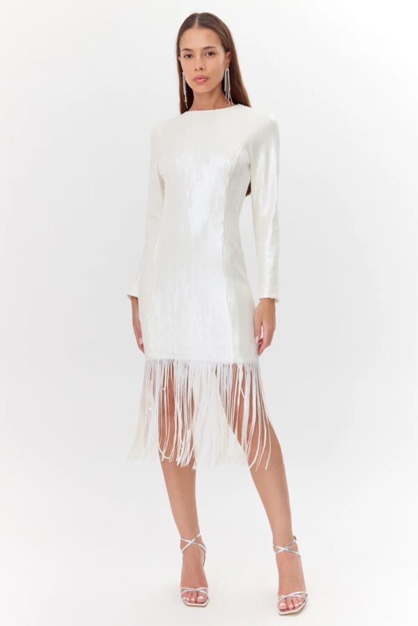 Fringe Hem Dress