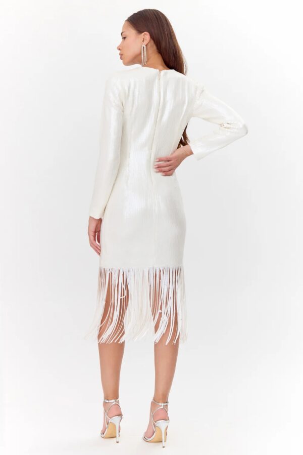 Fringe Hem Dress - Image 2